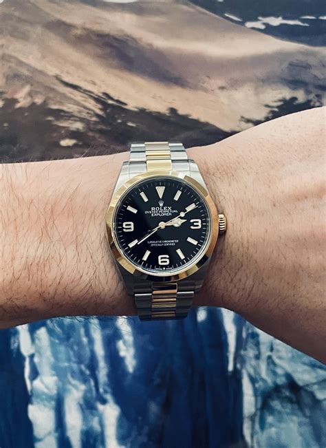 rolex new explorer two-tone|Rolex explorer 2 42 mm.